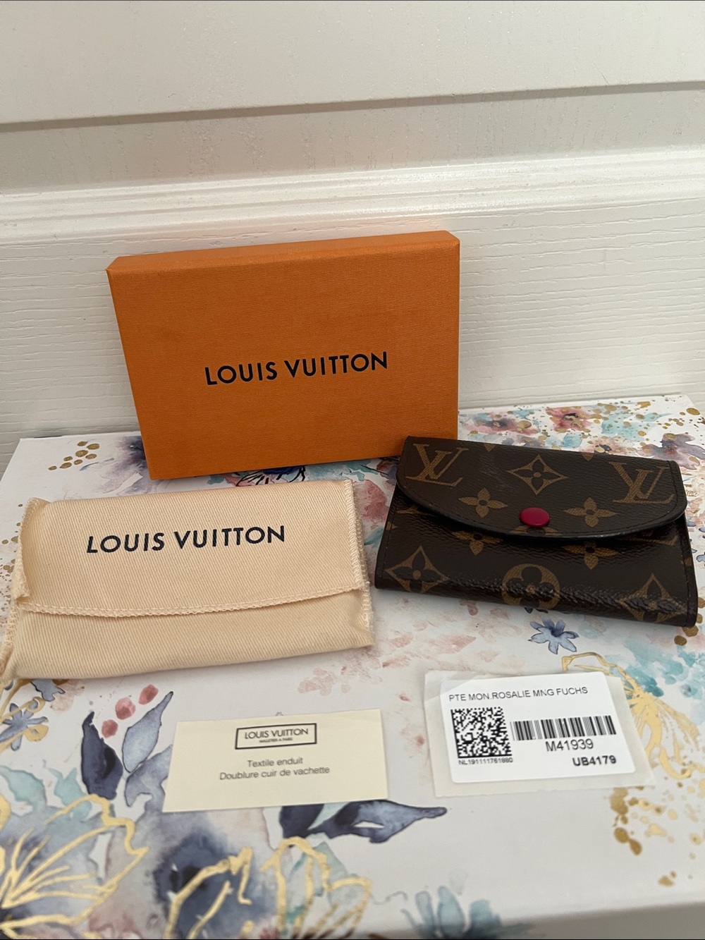 Louis Vuitton Monogram Rosalie Coin Purse in Fuchsia
